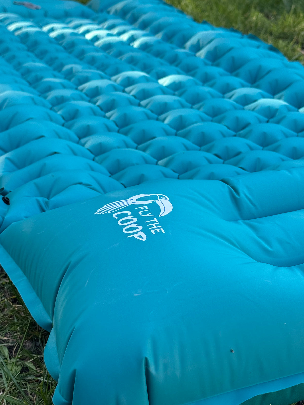 The Cloud mattress set up outdoors in Lebanon — beach or mountain