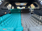 Fly The Coop Cloud inflatable mattresses stacked together — camping Lebanon